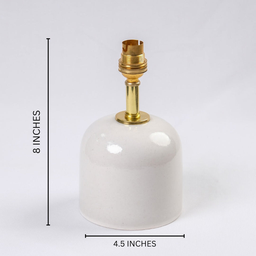 Artisan blue pottery lamp base with floral motifs for interior decoration